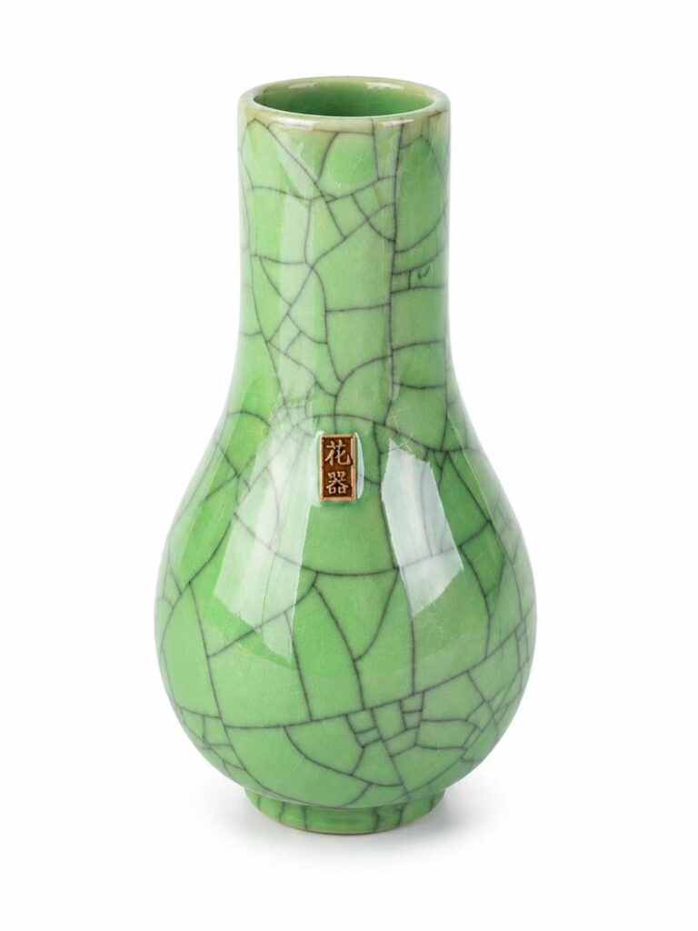 Longquan celadon Green Vein Vase detail image