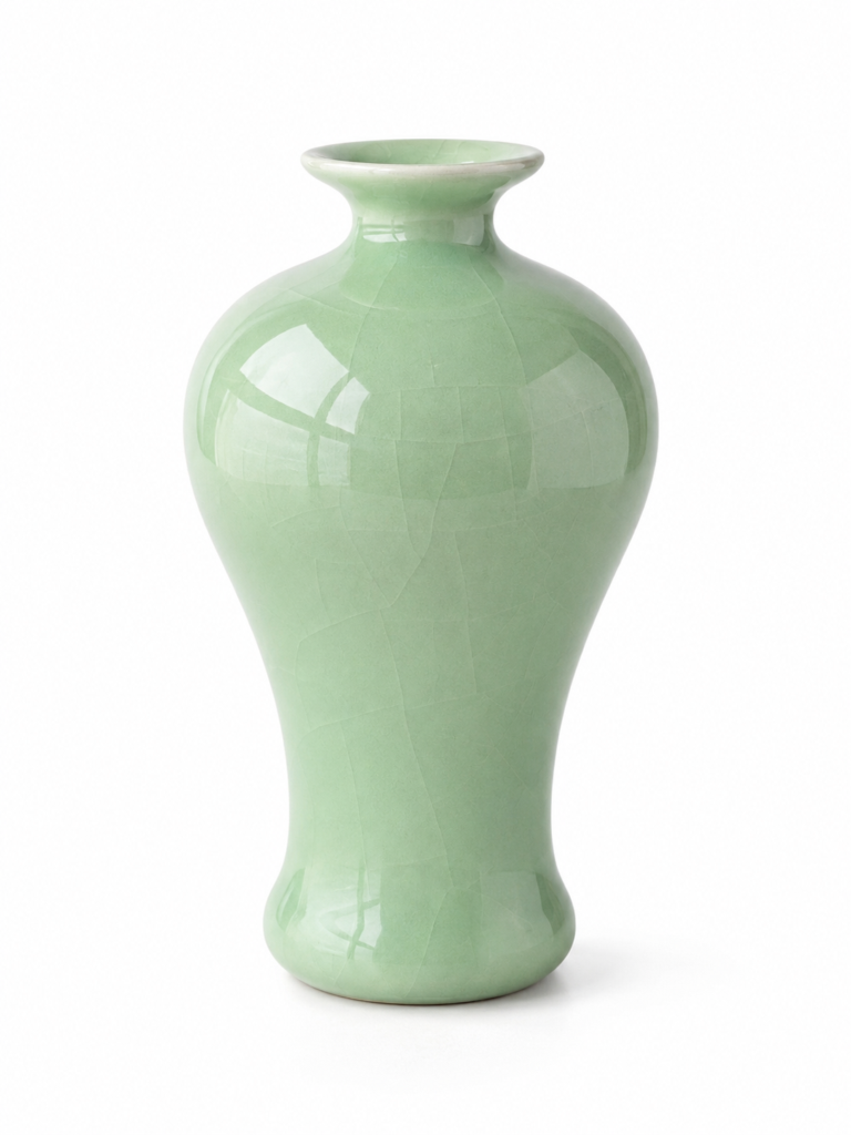 Longquan celadon Quiet Jade Meiping Vase detail image