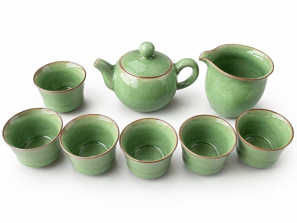 Longquan celadon Spring Well Tea Set detail image